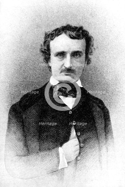 'Edgar Allan Poe, Author of Tales of Mystery and Imagination', 1923.Artist: Rischgitz Collection