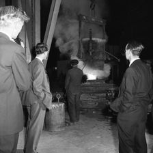 Edgar Allen Steel Foundry, Meadowhall, Sheffield, 21 June 1962. Creator: Michael Walters