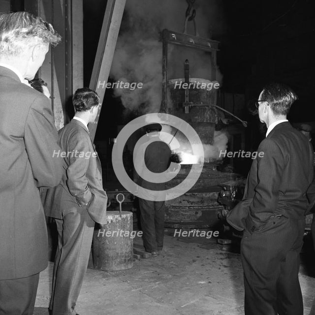 Edgar Allen Steel Foundry, Meadowhall, Sheffield, 21 June 1962. Creator: Michael Walters.