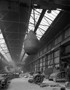 Edgar Allen steel foundry, Meadowhall, Sheffield, South Yorkshire, 1962. Creator: Michael Walters