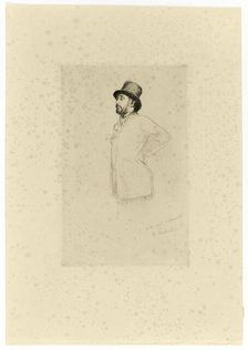 Edgar Degas, Standing, 1876. Creator: Marcellin Desboutin