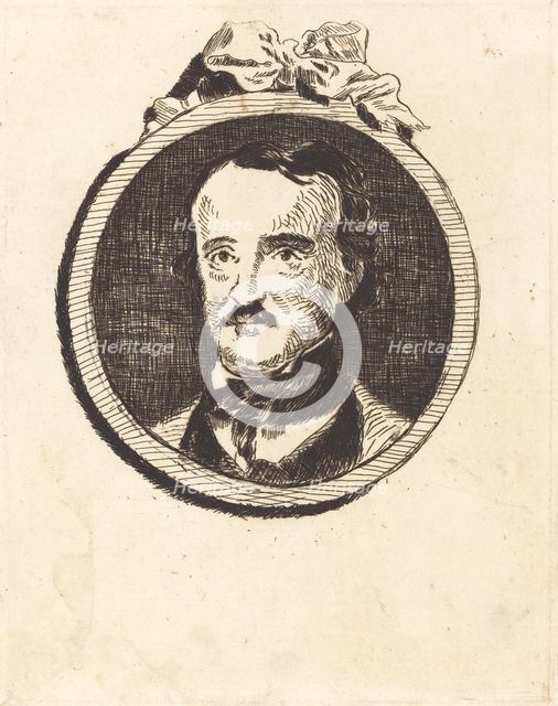 Edgar Poe, 1860. Creator: Edouard Manet.