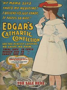 Edgar's cathartic confection, c1895 - 1917. Creator: Unknown