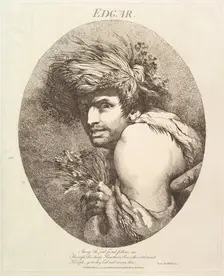 Edgar (Twelve Characters from Shakespeare), May 20, 1775. Creator: John Hamilton Mortimer