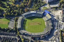 Edgbaston Cricket Ground, home to Warwickshire County Cricket Club, Birmingham, 2024. Creator: Damian Grady