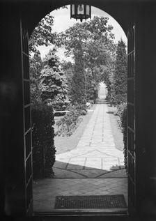 Edge, Charles N., garden, 1933 June 18. Creator: Arnold Genthe