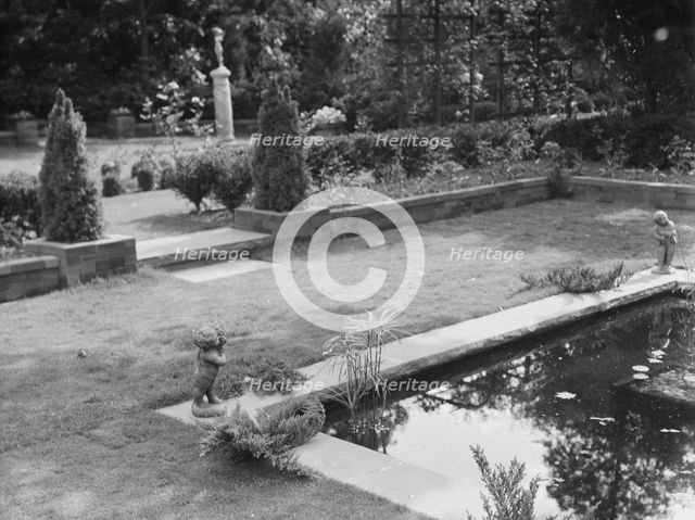 Edge, Charles N., garden, 1933 June 18. Creator: Arnold Genthe.