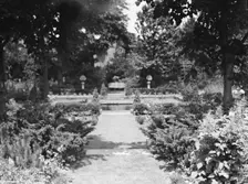 Edge, Charles N., garden, 1933 June 18. Creator: Arnold Genthe