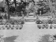 Edge, Charles N., garden, 1933 June 18. Creator: Arnold Genthe