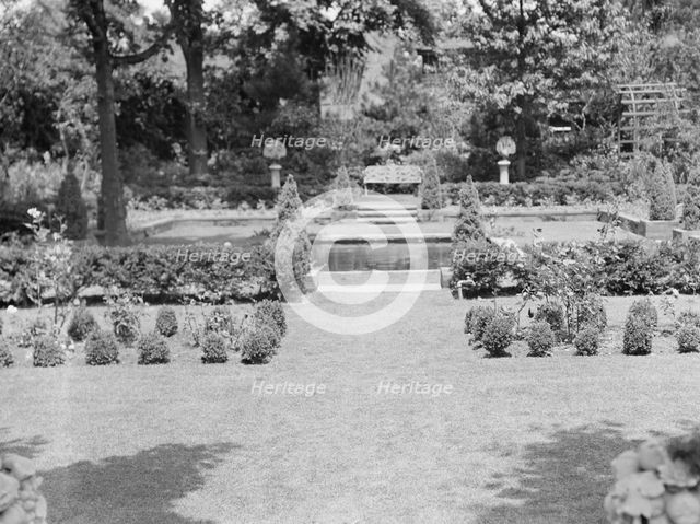 Edge, Charles N., garden, 1933 June 18. Creator: Arnold Genthe.