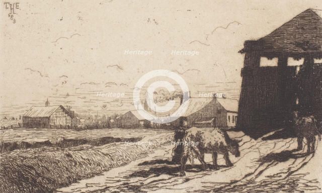 Edge of the City, 1883. Creator: Thomas Entriken Hibben.