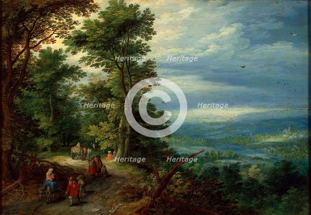 Edge of the Forest (The Flight into Egypt)', 1610.  Creator: Brueghel, Jan, the Elder (1568-1625).