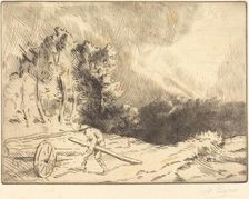 Edge of a Forest in Bourgogne (Un coin de foret en Bourgogne). Creator: Alphonse Legros