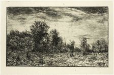 Edge of a Wood, under Cloudy Sky, 1846. Creator: Charles Emile Jacque
