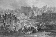 Edinburgh Old Town from Princes Street 1841. Artist: Thomas Dobbie