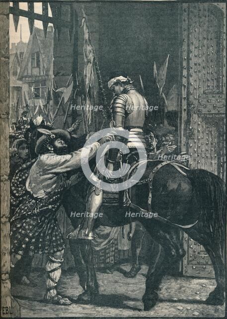 Edinburgh after the Battle of Flodden, 1513 (1905).  Artist: Unknown.