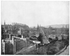 Edinburgh and Scott's Monument, late 19th century. Artist: John L Stoddard