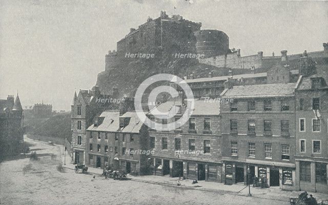 'Edinburgh Castle', 1910. Artist: Photochrom Co Ltd of London.