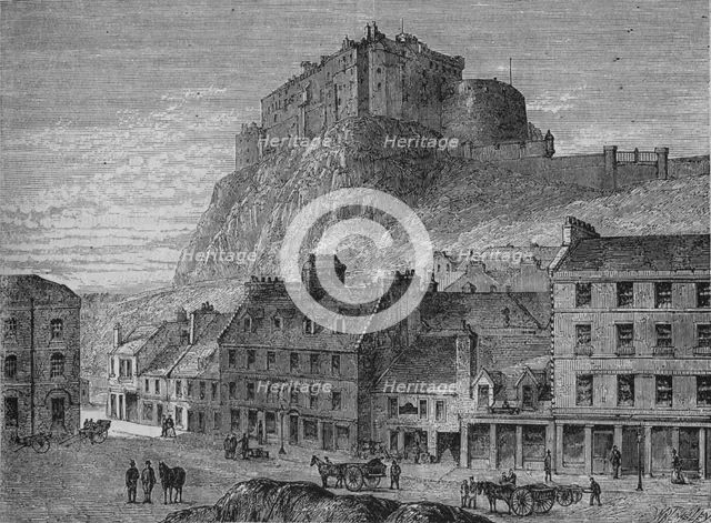 'Edinburgh Castle', c1880. Artist: Unknown.