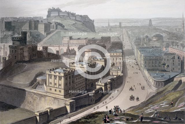 Edinburgh, from Calton Hill, 1829. Creator: William Daniell.