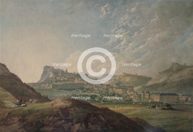 'Edinburgh from Arthur's Seat', 1778, (1935). Artist: Thomas Hearne.