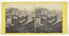 Edinburgh, from the Calton Hill, Mid 19th century. Creator: George Washington Wilson