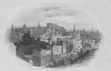 Edinburgh (From the Calton Hill) early-mid 19th century. Creator: William Home Lizars