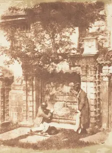 Edinburgh. Greyfriars Churchyard, 1843-47. Creators: David Octavius Hill, Robert Adamson, Hill & Adamson