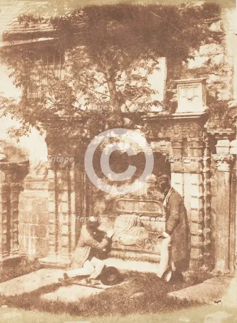 Edinburgh. Greyfriars' Churchyard, 1843-47. Creators: David Octavius Hill, Robert Adamson, Hill & Adamson.