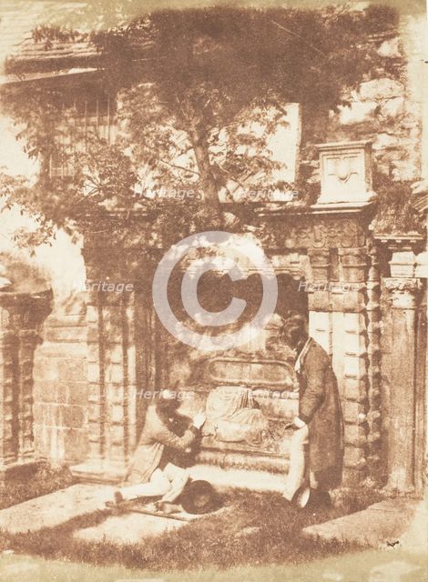 Edinburgh. Greyfriars' Churchyard, 1843-47. Creators: David Octavius Hill, Robert Adamson, Hill & Adamson.