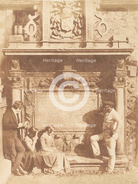 Edinburgh. Greyfriars' Churchyard, 1843-47. Creators: David Octavius Hill, Robert Adamson, Hill & Adamson.