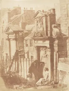 Edinburgh. Greyfriars Churchyard, 1843-47. Creators: David Octavius Hill, Robert Adamson, Hill & Adamson