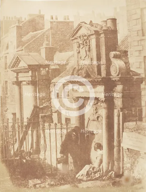 Edinburgh. Greyfriars' Churchyard, 1843-47. Creators: David Octavius Hill, Robert Adamson, Hill & Adamson.