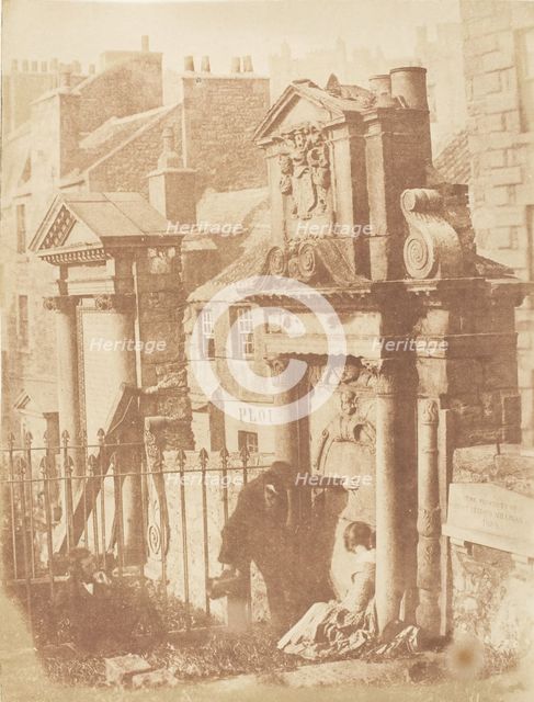 Edinburgh. Greyfriars' Churchyard, 1843-47. Creators: David Octavius Hill, Robert Adamson, Hill & Adamson.