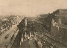Edinburgh, Looking Towards Calton Hill, from the West End of Princes Street 1902