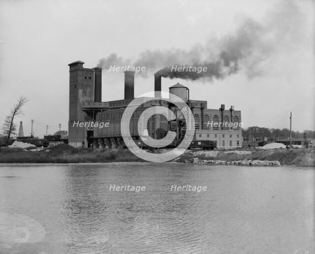 Edison Electric plant [Detroit Edison Company], Detroit, Mich., between 1900 and 1910. Creator: William H. Jackson.