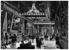 Edison's incandescent lamps light up a New York art gallery, 1882 (1956)