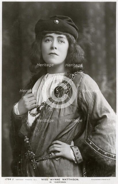 Edith Wynne Matthison, British actress, c1907.Artist: Rotary Photo