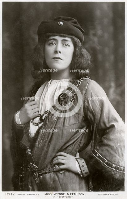 Edith Wynne Matthison, British actress, c1907.Artist: Rotary Photo