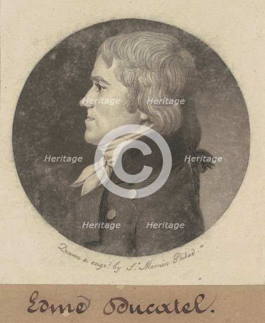 Edme Ducatel, 1800. Creator: Charles Balthazar Julien Févret de Saint-Mémin.