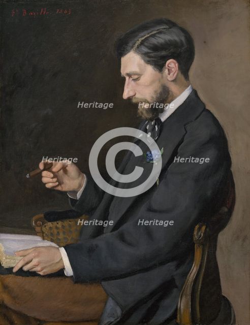 Edmond Maître, 1869. Creator: Frédéric Bazille.