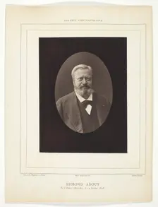 Edmond About, c. 1853/79. Creator: Nadar