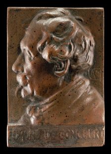 Edmond de Goncourt, 1822-1896, Writer and Critic, c. 1891. Creator: Alexandre Louis Marie Charpentier