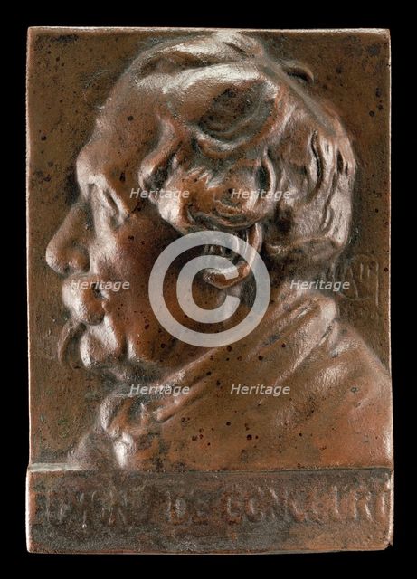 Edmond de Goncourt, 1822-1896, Writer and Critic, c. 1891. Creator: Alexandre Louis Marie Charpentier.