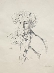 Edmond de Goncourt, 1897. Creator: William Rothenstein (British, 1872-1945)