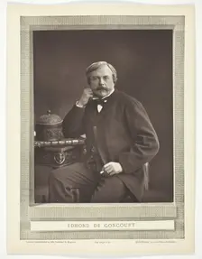 Edmond de Goncourt (French writer and critic, 1822-1896), c. 1853/76. Creator: Nadar
