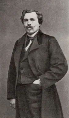 Edmond de Goncourt, French author, 1868
