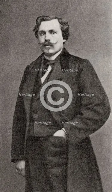Edmond de Goncourt, French author, 1868. Artist: Unknown