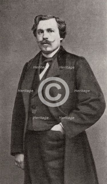 Edmond de Goncourt, French author, 1868. Artist: Unknown