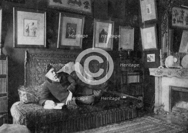 Edmond de Goncourt, French author, 1891. Artist: Unknown